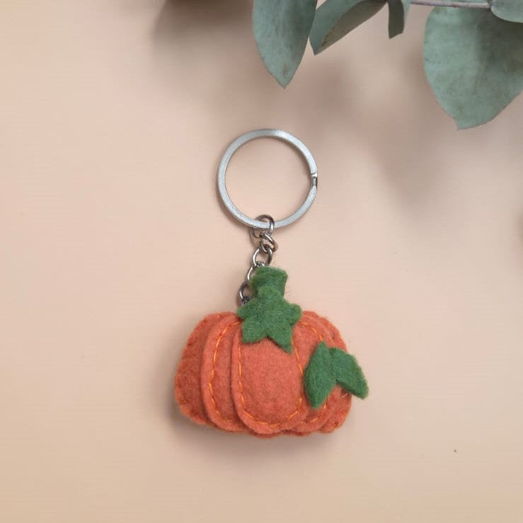 Breloc handmade Dovleac din fetru