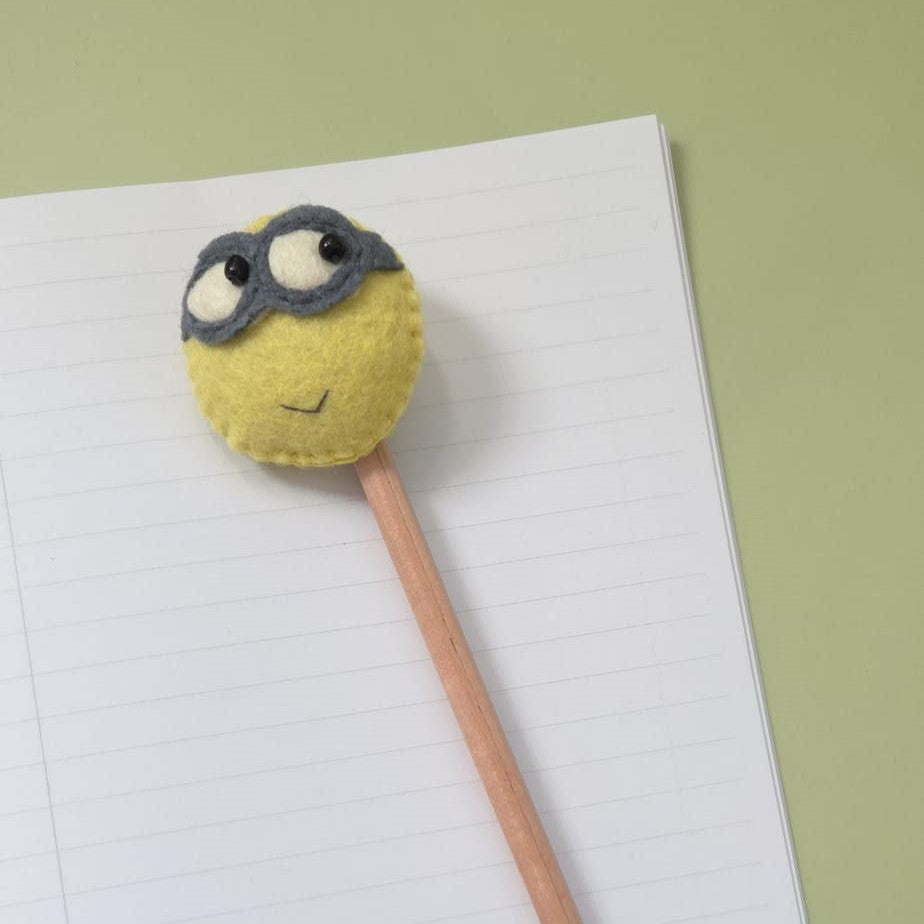 Topper pentru creion Minion din fetru