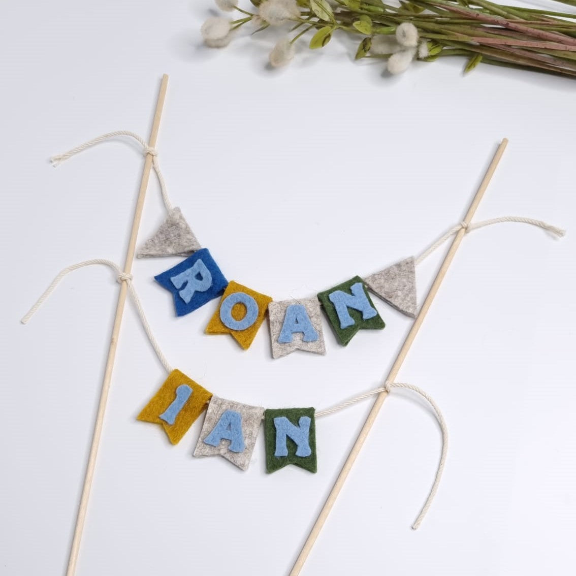 Topper pentru tort cu cifra personalizat