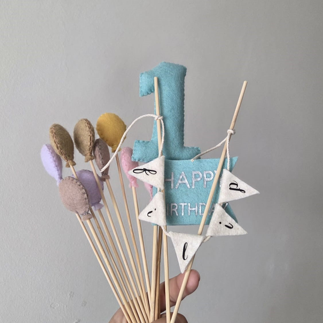 Set aniversar handmade pentru tort