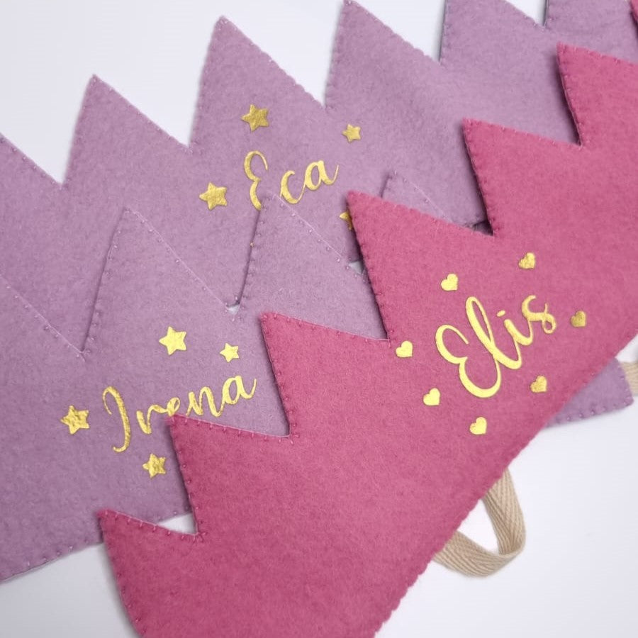 Coroniță aniversară personalizată cu nume