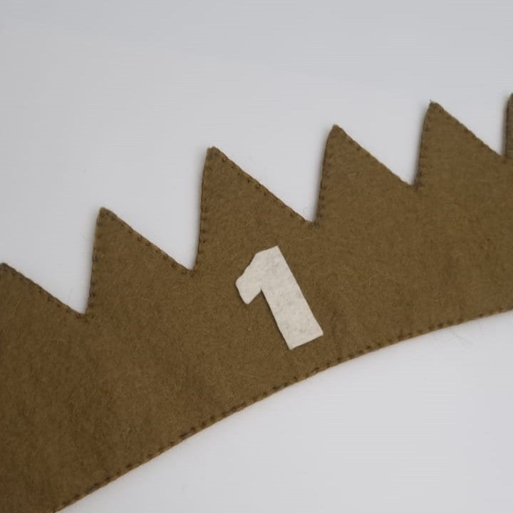 Coroniță aniversară personalizată cu cifra