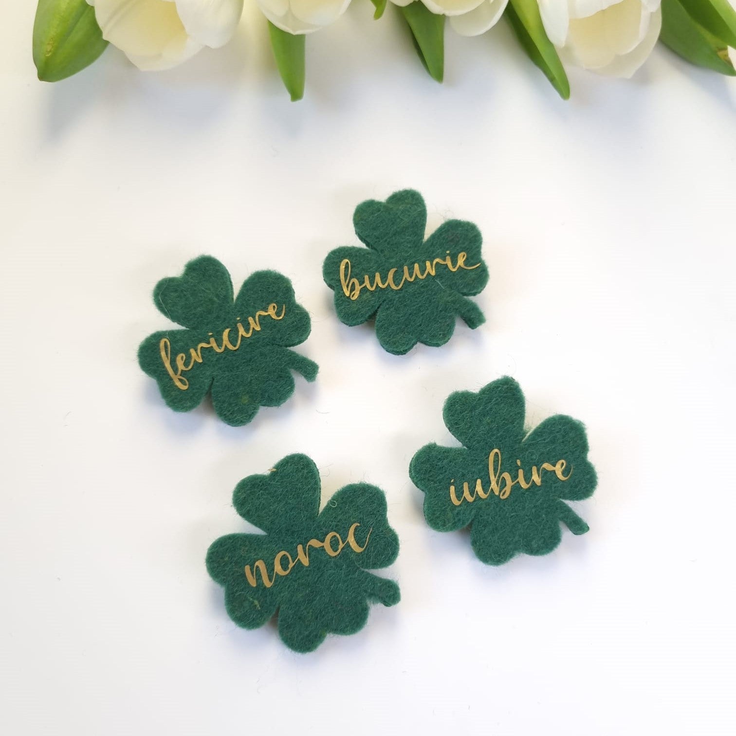 Martisor Trifoi cu mesaj