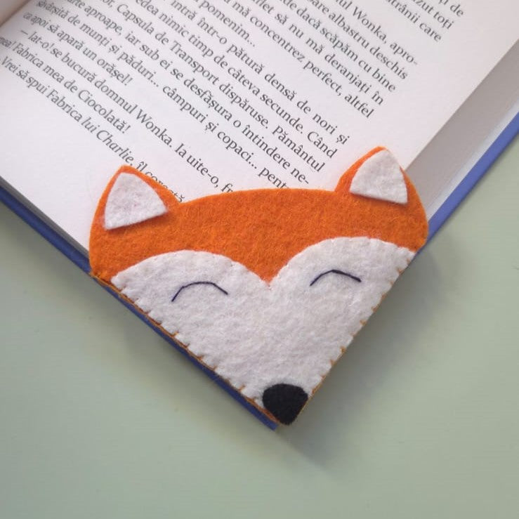 Semn de carte handmade – vulpiță din fetru