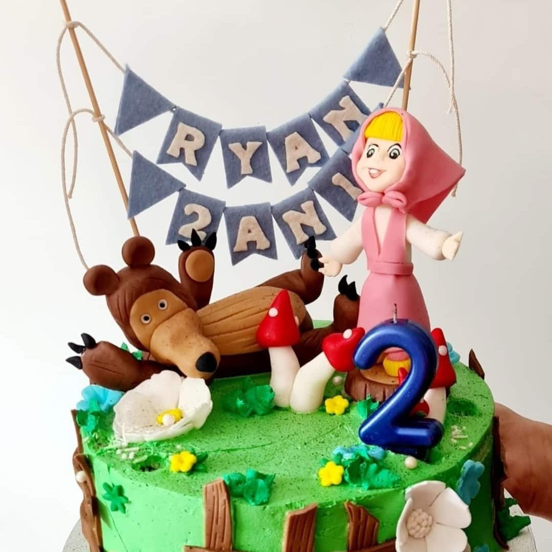 Topper pentru tort cu cifra personalizat