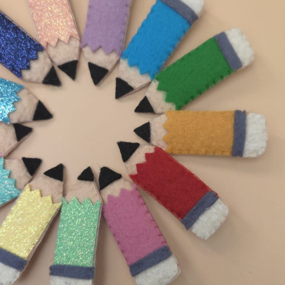 Clamă handmade Creion Colorat din fetru – diferite culori