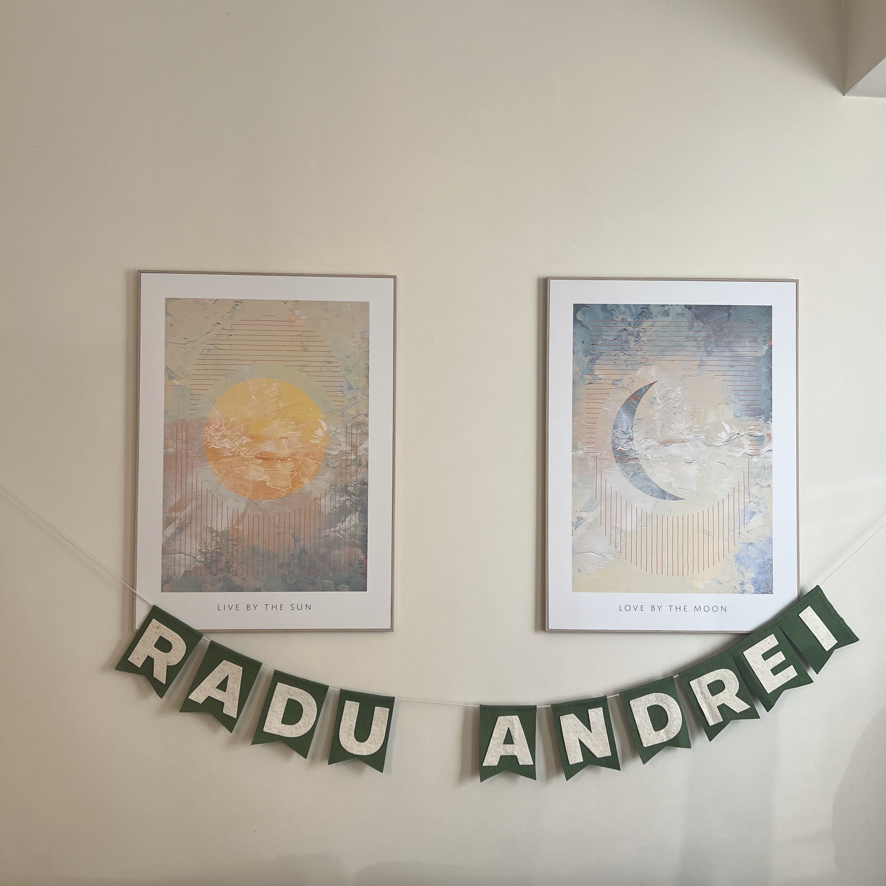 Ghirlanda personalizata cu nume