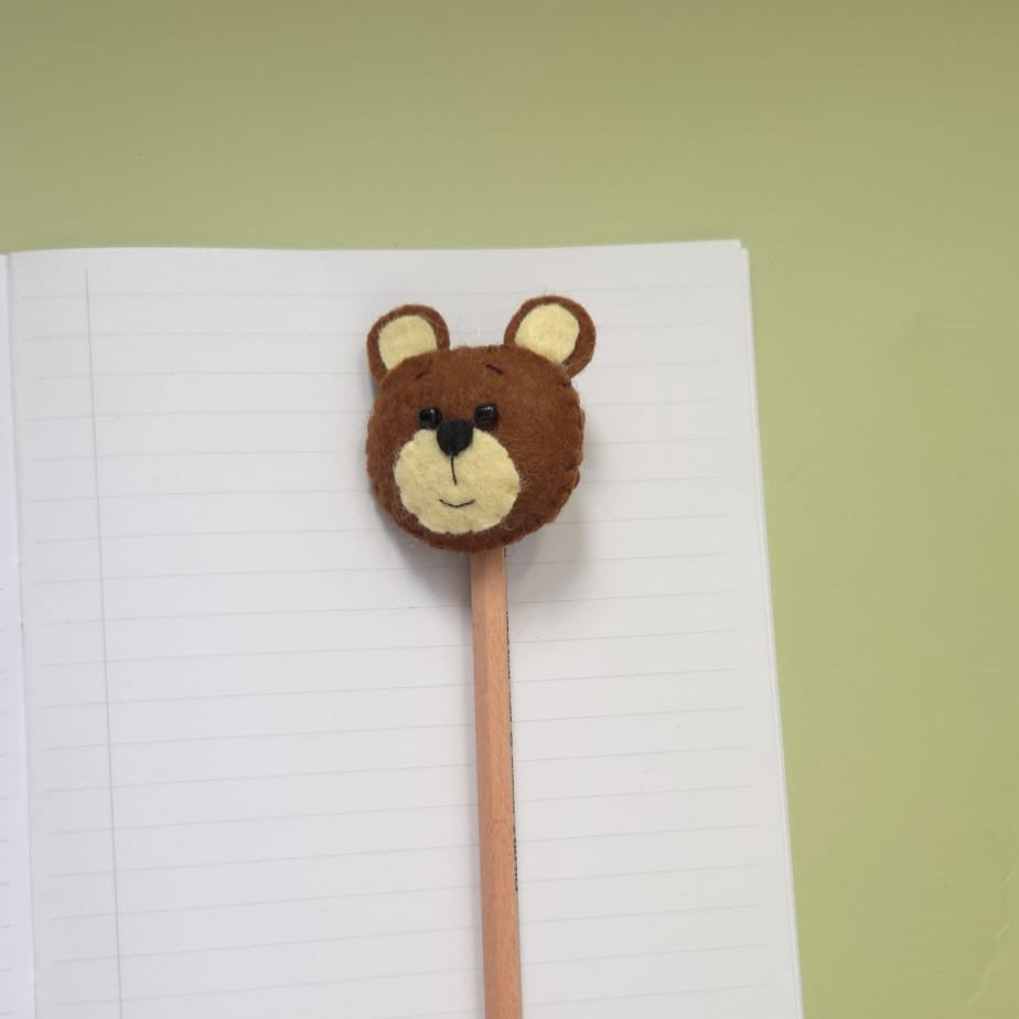 Topper pentru creion Ursulet din fetru
