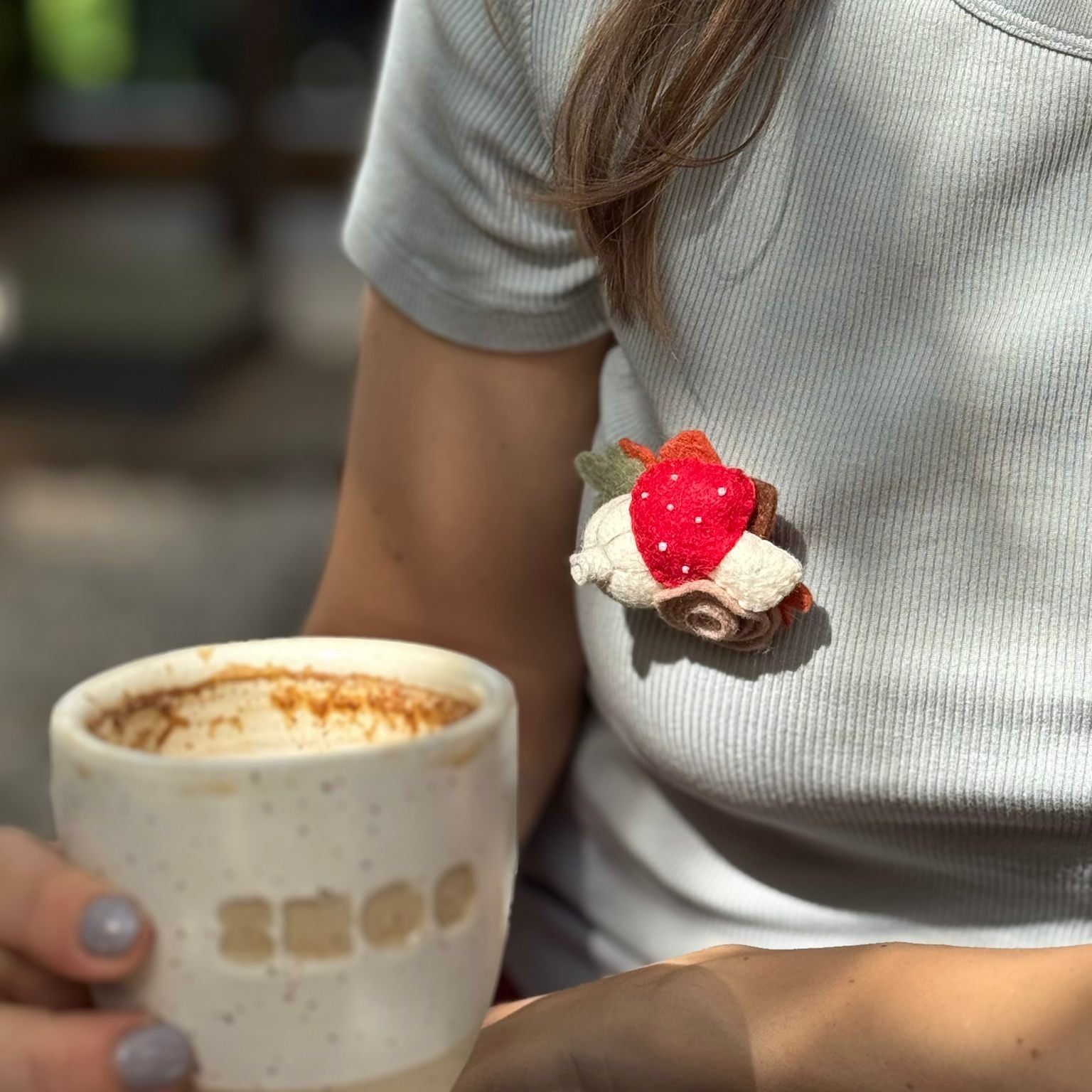 Broșă de toamnă handmade