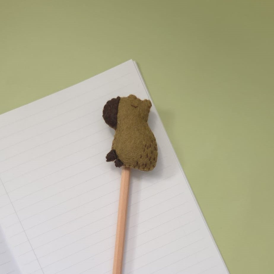 Topper pentru creion Capybara din fetru