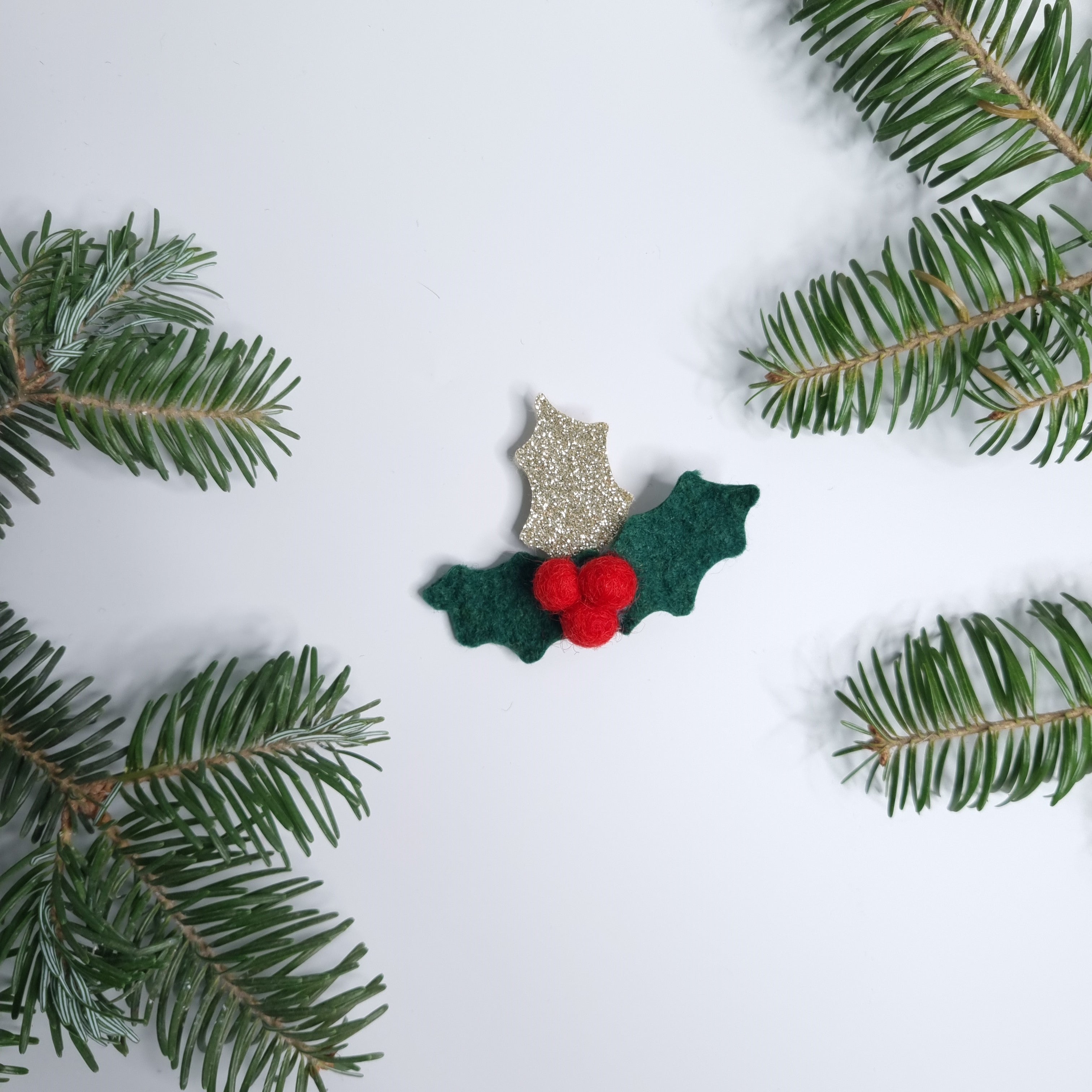 Clamă de păr „Vâsc de Crăciun”