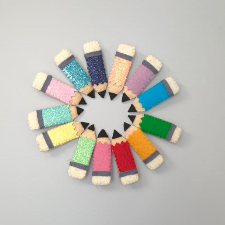 Clamă handmade Creion Colorat din fetru – diferite culori